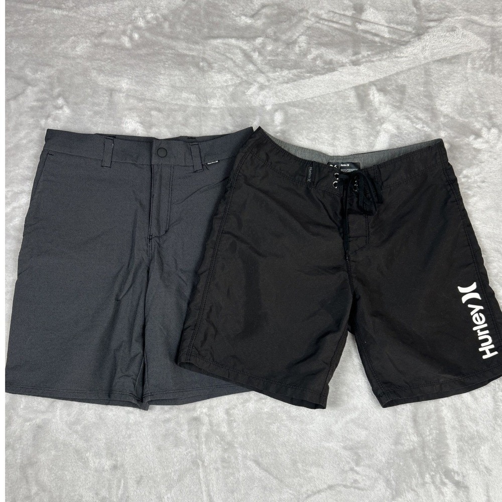 Hurley Hybrid Shorts Lot Mens Gray Black Swim Surf‎ Casual